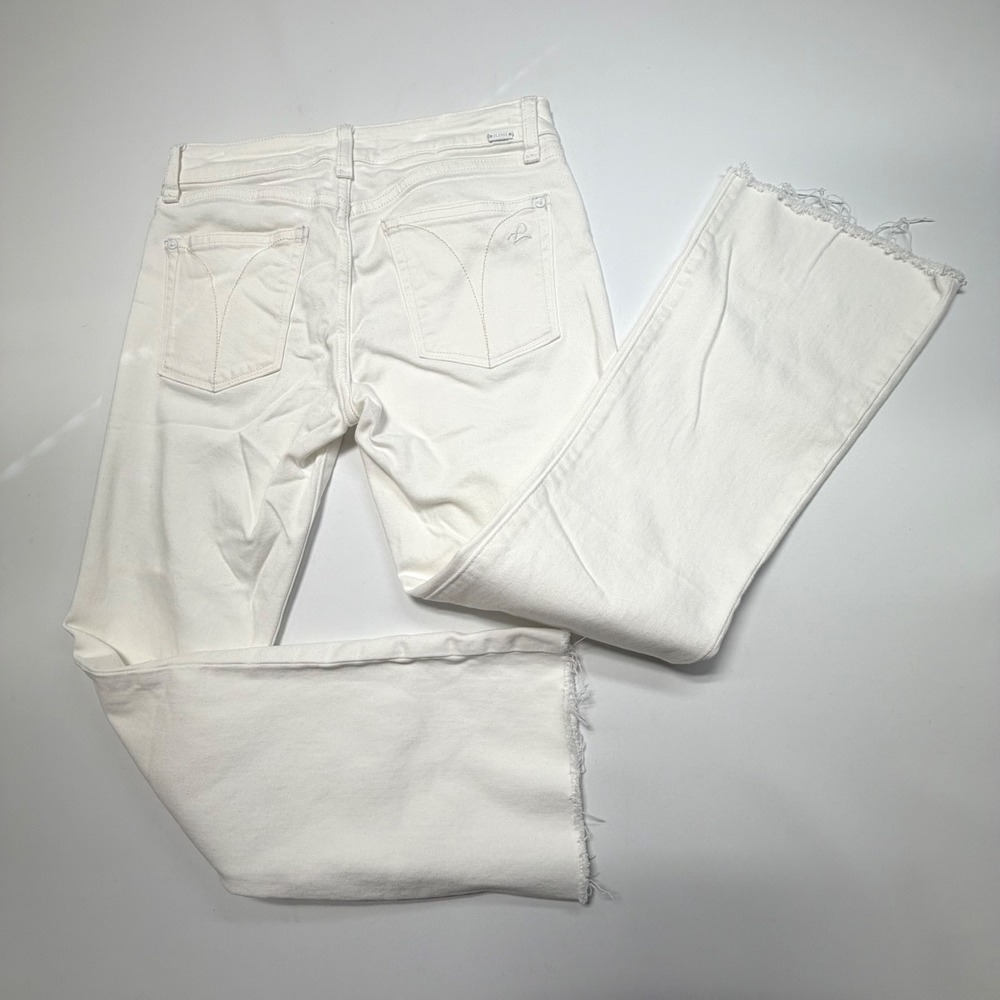 DL1961 Lara Cropped Flare Jeans – White Porcelain – Size 25 - Picture 8 of 12
